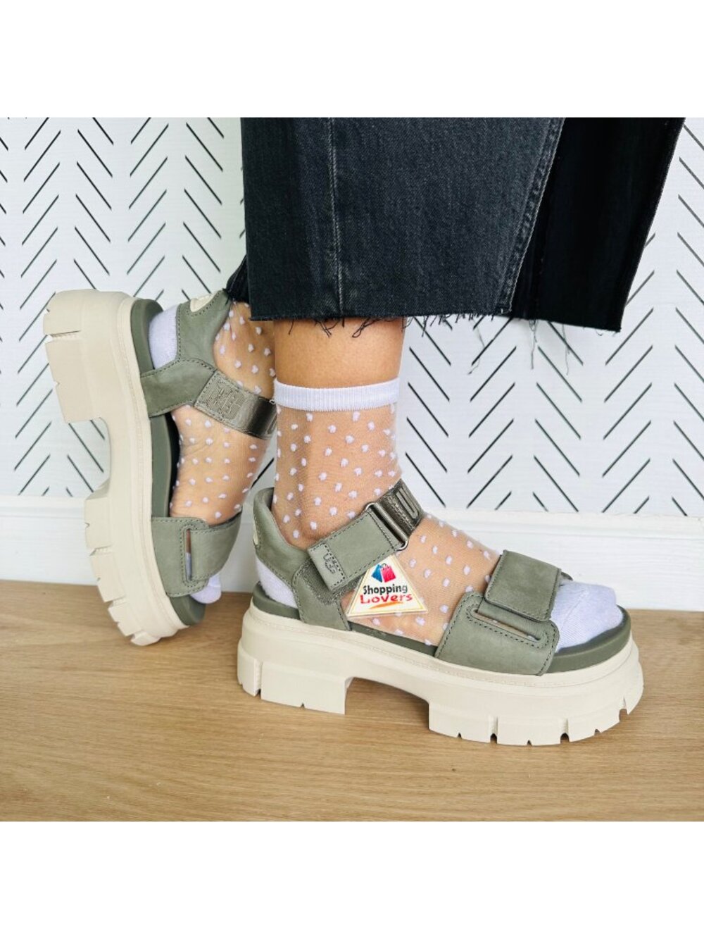 ❤️UGG Ashton Ankle Strap Suede Platform Chunky Sz 9 Women Sandals Green 1136764